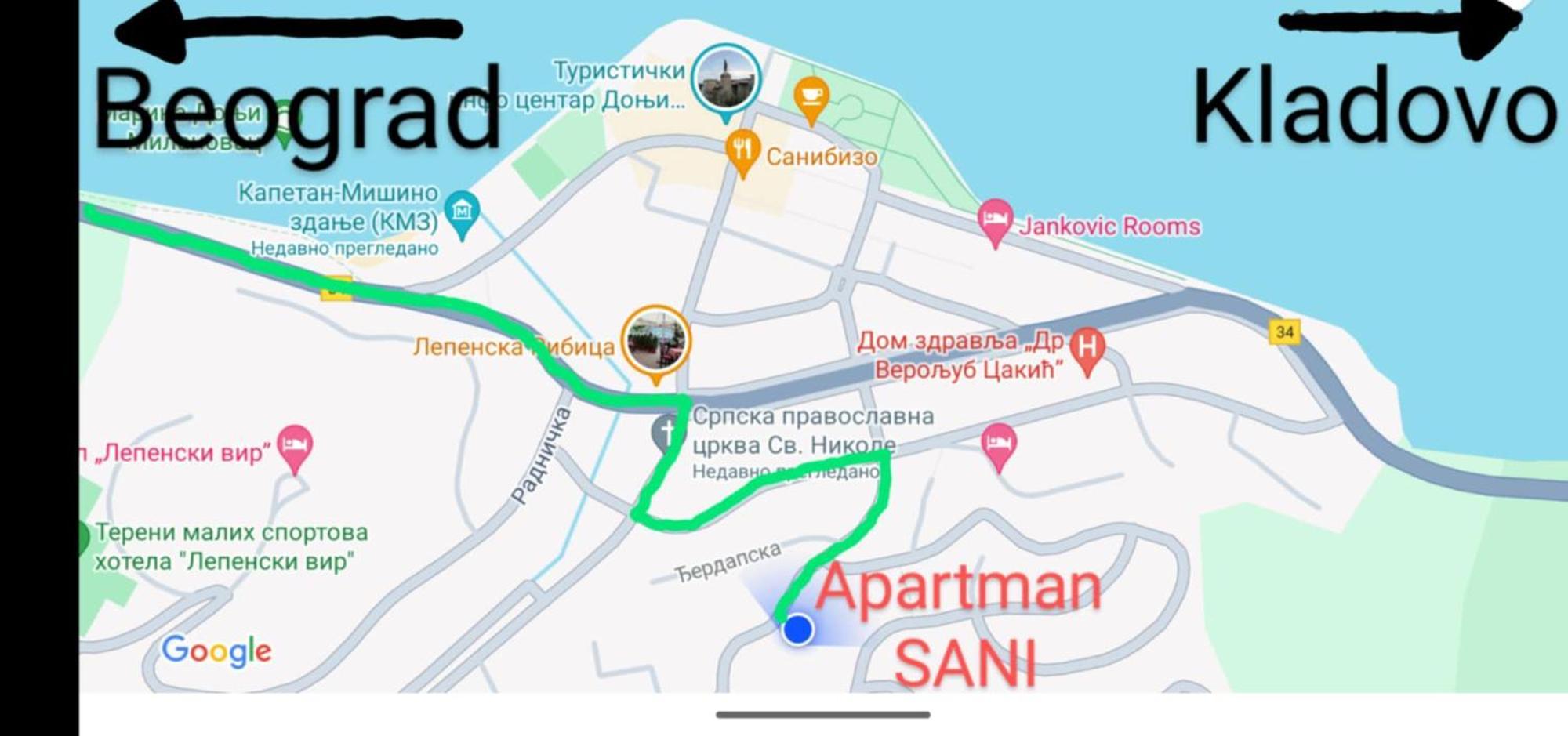 Apartman Sani Donji Milanovac Luaran gambar